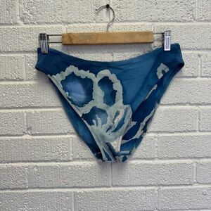 La Perla Vintage Aquasuit Gruppo Blue and White Swirl Bikini 48